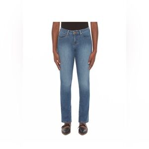 Lola Kristine jeans, mid-rise straight stone blue size 6